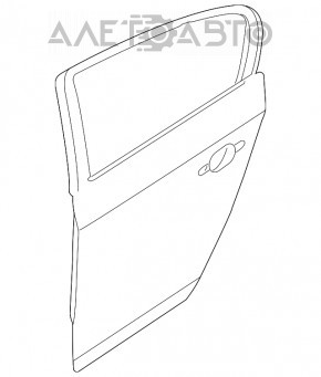Дверь в сборе задняя правая BMW 3 F30 12-18