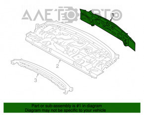 Panoul din spate al BMW 3 F30 4d 12-18 alb