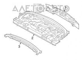 Panoul din spate al BMW 3 F30 4d 12-18 alb