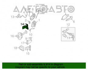 Петля двери верхняя передняя левая BMW X5 X6 E70 E71 07-13