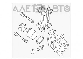 Suport dreapta față Nissan Altima 13-18