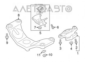 Suportul frontal stânga Nissan Murano z50 03-08