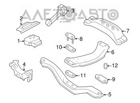 Suportul de pernă de cutie de viteze centrală pentru Subaru Forester 14-18 SJ 2.5 manuală