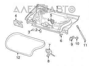 Отбойник крышки багажника правый Dodge Challenger 15-19