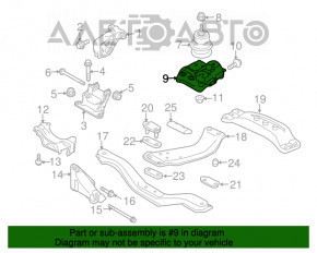 Suport motor dreapta Subaru Legacy 15-19 nou original OEM