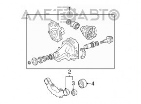 Задний дифференциал редуктор Lexus RX300 RX330 RX350 04-09