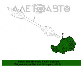 Задний дифференциал редуктор Lexus GS350 GS430 GS450h 06-11 rwd 3.7