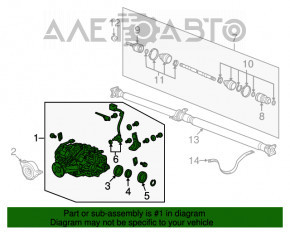 Задний дифференциал редуктор Acura MDX 07-13