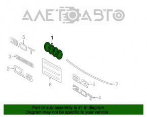 Эмблема значок кольца задний Audi Q5 8R 09-17