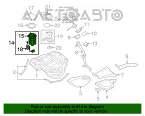 Топливный насос бензонасос Subaru Outback 10-14 2.5