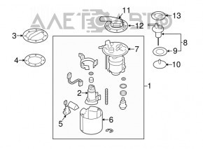 Топливный насос бензонасос Subaru Forester 14-18 SJ 2.5