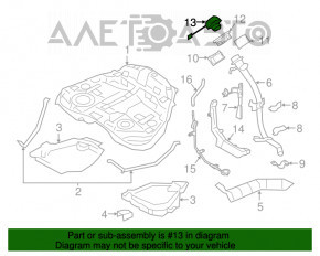 Capacul gurii de umplere a rezervorului de combustibil pentru Subaru Forester 14-18 SJ.