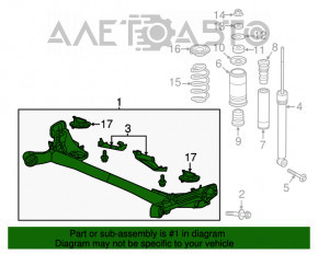 Bara spate Honda HR-V 16-22 FWD