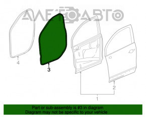 Уплотнитель двери передней правой Buick Encore 13-19
