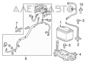 Palet pentru baterie Buick Encore 13-19