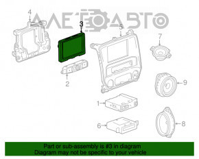 Monitor, display, navigație Chevrolet Camaro 16-