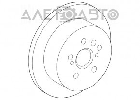 Placă de frână spate stânga Toyota Sienna 04-10