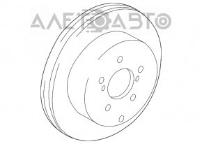 Placă de frână spate stânga pentru Lexus Hs250h 10-12, nouă, originală OEM.