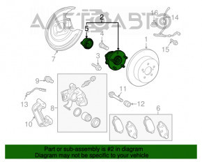 Rulment roată spate dreapta Toyota Prius 30 10-15 nou OEM original