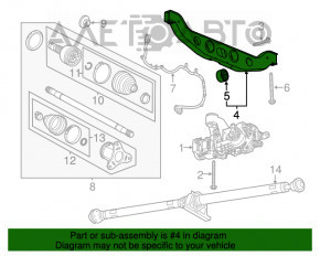 Кронштейн крепление редуктора Buick Encore 13-19