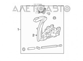 Maneta frânei de mână gri pentru Buick Encore 13-19