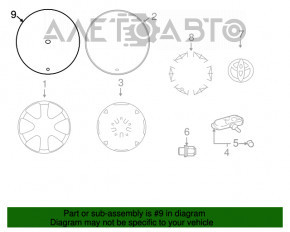 Capac R15 Toyota Prius 2004-2009 pentru vopsire