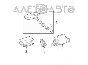 Senzor de presiune a roților Toyota Camry v40