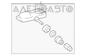 Датчик давления колеса Toyota Camry v55 15-17 usa PMV-C010 новый OEM оригинал