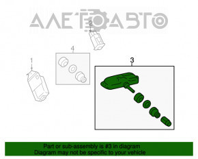 Senzor de presiune a roților Toyota Camry v55 15-17 SUA PMV-C010 nou OEM original