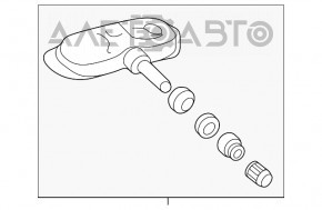 Датчик давления колеса Toyota Sequoia 08-16