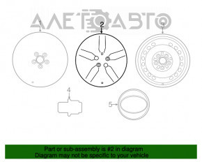 Roată de 17 inch pentru Toyota Camry v70 18-