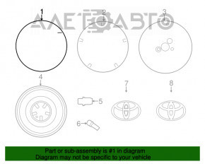 Диск колесный R17 x 7J 5*114,3 Toyota Avalon 13-18 тип 1 3.5 бордюрка, сколы