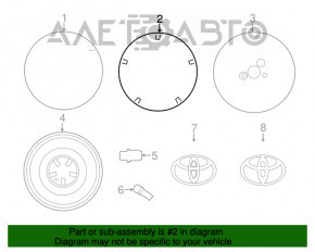 Roată de 17 inch x 7J 5*114,3 Toyota Avalon 13-18 tip 2 hibrid cu jantă