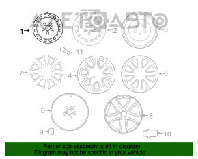 Roată de fier de 16 inch, 5x114.3 Toyota Camry v40