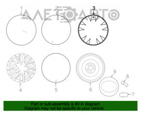 Диск колесный R17 Lexus ES300h ES350 13-15 дорест