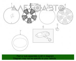 Roată de 19 inch, 5x114.3 Lexus RX450h 10-15 cu jantă ușoară.