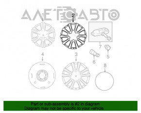 Диск колесный R18 x 8,5J ET50 5*114.3 Lexus IS250 05-08