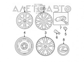 Диск колесный R18 x 8,5J ET50 5*114.3 Lexus IS250 05-08