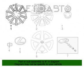 Комплект дисков R17 х 7J 5*100 4шт Lexus CT200h 11-17