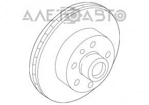 Диск тормозной задний правый Nissan Leaf 11-17