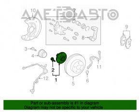 Butuc roată față stânga Toyota Prius 2004-2009 nou OEM original