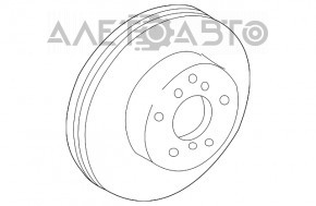 Диск тормозной передний левый Lexus ES300 ES330