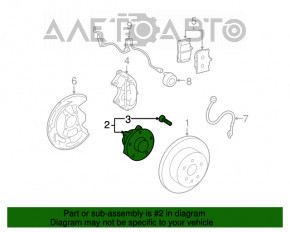 Butuc roată față dreapta Lexus GS300 GS350 GS430 GS450h 06-11 rwd