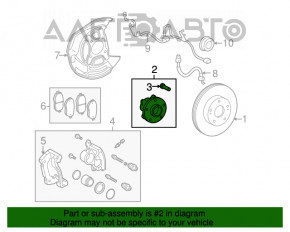 Butuc roată față stânga Lexus GS300 GS350 GS430 GS450h 06-11 rwd