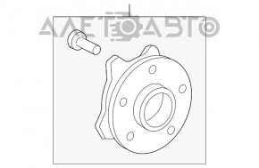 Butuc roată față stânga Lexus IS250 IS300 IS350 06-13 AWD nou OEM original