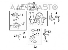 Вакуумный усилитель Toyota Sienna 11-16 3.5