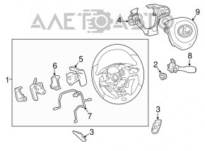 Руль голый Lexus RX350 RX450h 16-22