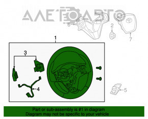 Volan gol Toyota Rav4 13-18, anvelope negre