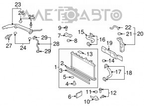 Radiator de răcire apă Subaru XV Crosstrek 13-17