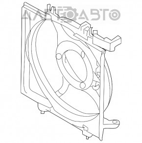 Difuzor capacul radiatorului gol stânga Subaru XV Crosstrek 13-17